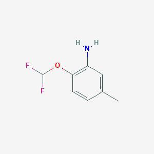 molecular formula C8H9F2NO B1337708 2-(Difluoromethoxy)-5-methylaniline CAS No. 832739-40-9
