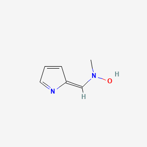 molecular formula C6H8N2O B13377088 N-methyl-N-[(E)-pyrrol-2-ylidenemethyl]hydroxylamine 