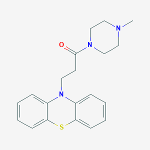 molecular formula C20H23N3OS B133771 10-(3-(4-Methyl-1-piperazinyl)-3-oxopropyl)-10H-phenothiazine CAS No. 91508-47-3