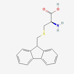 molecular formula C17H17NO2S B1337710 (R)-3-(((9H-fluoren-9-yl)methyl)thio)-2-aminopropanoic acid CAS No. 84888-38-0