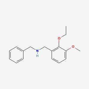 molecular formula C17H21NO2 B13377171 N-benzyl-1-(2-ethoxy-3-methoxyphenyl)methanamine 