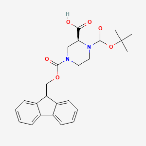 (S)-1-N-Boc-4-N-Fmoc-piperazine-2-carboxylic acid