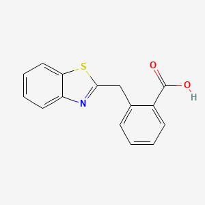 molecular formula C15H11NO2S B1337738 2-(1,3-Benzothiazol-2-ylmethyl)benzoic acid CAS No. 25108-21-8