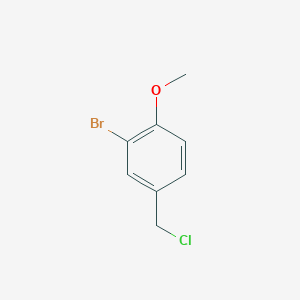 molecular formula C8H8BrClO B1337739 2-溴-4-(氯甲基)-1-甲氧基苯 CAS No. 701-94-0