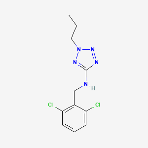 molecular formula C11H13Cl2N5 B13377408 N-(2,6-dichlorobenzyl)-N-(2-propyl-2H-tetraazol-5-yl)amine 