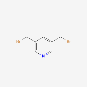 molecular formula C7H7Br2N B1337742 3,5-Bis(bromomethyl)pyridine CAS No. 35991-75-4
