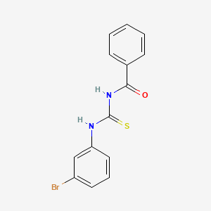 molecular formula C14H11BrN2OS B13377440 Benzamide, N-[[(3-bromophenyl)amino]thioxomethyl]- CAS No. 89069-93-2