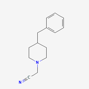 molecular formula C14H18N2 B1337754 2-(4-Benzylpiperidino)acetonitrile CAS No. 25842-31-3