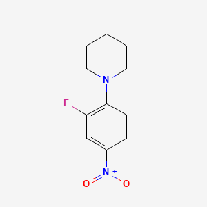 molecular formula C11H13FN2O2 B1337759 1-(2-氟-4-硝基苯基)哌啶 CAS No. 172967-04-3