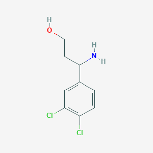 molecular formula C9H11Cl2NO B133776 3-Amino-3-(3,4-dichloro-phenyl)-propan-1-ol CAS No. 147611-61-8