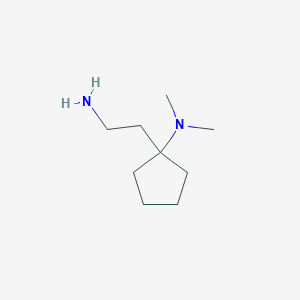 molecular formula C9H20N2 B1337767 1-(2-Aminoethyl)-N, N-dimethylcyclopentanamine 