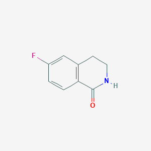molecular formula C9H8FNO B1337768 6-氟-3,4-二氢-2H-异喹啉-1-酮 CAS No. 214045-84-8