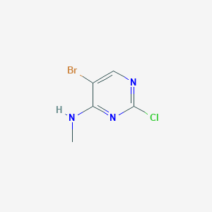 molecular formula C5H5BrClN3 B1337774 5-bromo-2-chloro-N-methylpyrimidin-4-amine CAS No. 205672-24-8