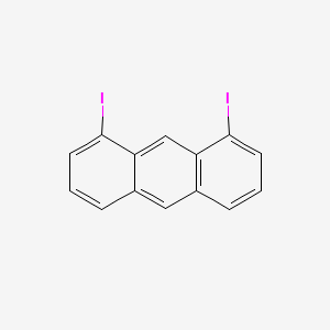 molecular formula C14H8I2 B1337777 1,8-Diiodoanthracene CAS No. 189105-78-0