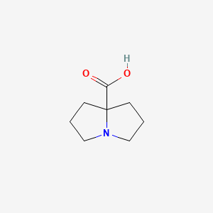 molecular formula C8H13NO2 B1337778 hexahydro-1H-pyrrolizine-7a-carboxylic acid CAS No. 412283-63-7