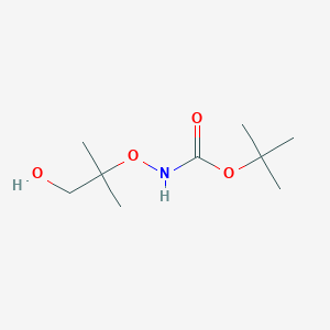 molecular formula C9H19NO4 B1337780 2-(N-Boc-aminooxy)-2-methylpropan-1-ol CAS No. 211812-04-3