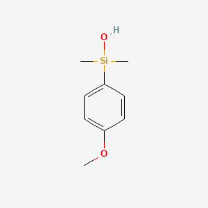 molecular formula C9H14O2Si B1337787 (4-Methoxyphenyl)dimethylsilanol CAS No. 22868-26-4