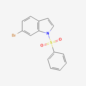 molecular formula C14H10BrNO2S B1337792 6-溴-1-(苯磺酰基)-1H-吲哚 CAS No. 679794-03-7
