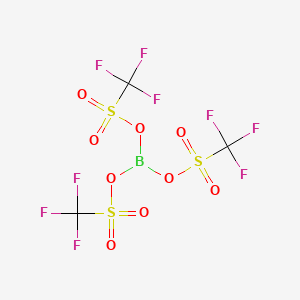 molecular formula C3BF9O9S3 B1337794 Tris(trifluoromethylsulfonyloxy) boron 