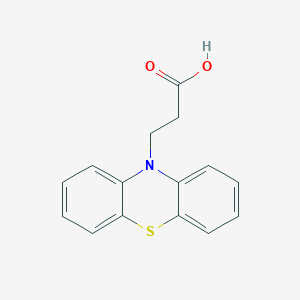 molecular formula C15H13NO2S B133780 3-(10H-Phenothiazin-10-yl)propanoic acid CAS No. 362-03-8
