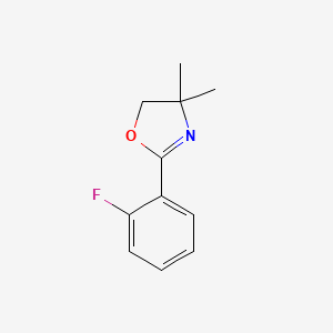 molecular formula C11H12FNO B1337801 2-(2-Fluorophenyl)-4,4-dimethyl-2-oxazoline CAS No. 66464-20-8