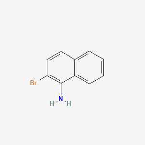 molecular formula C10H8BrN B1337802 1-Amino-2-bromonaphthalene CAS No. 771-14-2