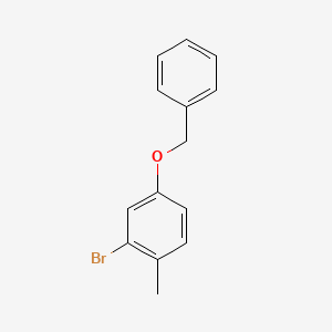 molecular formula C14H13BrO B1337804 4-(Benzyloxy)-2-bromo-1-methylbenzene CAS No. 60710-40-9