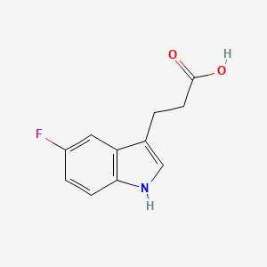 molecular formula C11H10FNO2 B1337814 3-(5-fluoro-1H-indol-3-yl)propanoic Acid CAS No. 7394-78-7