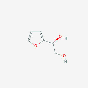 molecular formula C6H8O3 B1337818 1,2-乙二醇，1-(2-呋喃基)-，(1R)- CAS No. 14086-08-9