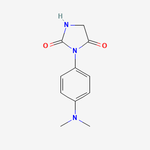 molecular formula C11H13N3O2 B1337823 3-[4-(Dimethylamino)phenyl]imidazolidine-2,4-dione CAS No. 111256-82-7