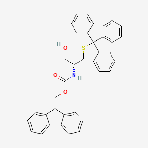 molecular formula C37H33NO3S B1337826 Fmoc-半胱氨酸醇(Trt) CAS No. 215954-72-6