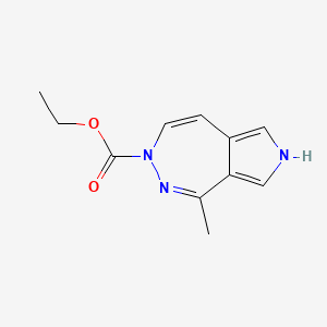 molecular formula C11H13N3O2 B13378262 ethyl 1-methyl-2H-pyrrolo[3,4-d]diazepine-3-carboxylate 