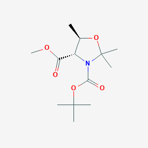 molecular formula C13H23NO5 B1337838 (4R,5S)-3-叔丁基 4-甲基 2,2,5-三甲基恶唑烷-3,4-二羧酸酯 CAS No. 108149-61-7