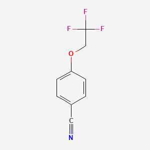 molecular formula C9H6F3NO B1337854 4-(2,2,2-Trifluoroethoxy)benzonitrile CAS No. 56935-76-3