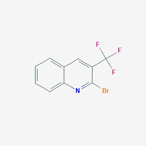 molecular formula C10H5BrF3N B1337858 2-Bromo-3-(trifluoromethyl)quinoline CAS No. 590371-95-2