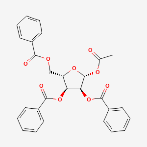 molecular formula C28H24O9 B1337866 1-O-Acetyl-2,3,5-tri-O-benzoyl-beta-L-ribofuranose CAS No. 3080-30-6