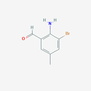 molecular formula C8H8BrNO B1337875 2-Amino-3-bromo-5-methylbenzaldehyde CAS No. 151446-28-5