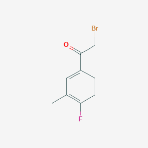 B1337876 2-Bromo-1-(4-fluoro-3-methylphenyl)ethanone CAS No. 63529-31-7