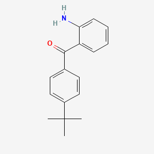 molecular formula C17H19NO B1337878 (2-Aminophenyl)-(4-tert-butylphenyl)methanone CAS No. 461694-82-6