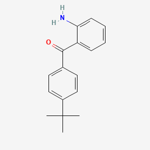 molecular formula C17H19NO B1337878 (2-Amino-phenyl)-(4-tert-butyl-phenyl)-methanone CAS No. 461694-82-6