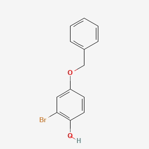 molecular formula C13H11BrO2 B1337880 4-(苄氧基)-2-溴苯酚 CAS No. 79352-66-2