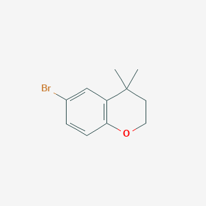 molecular formula C11H13BrO B1337885 6-Bromo-4,4-dimethylchroman CAS No. 1027915-16-7