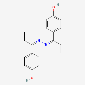 molecular formula C18H20N2O2 B13378888 1-(4-Hydroxyphenyl)-1-propanone [1-(4-hydroxyphenyl)propylidene]hydrazone 