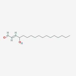molecular formula C17H32O2 B133789 4-Hydroxy-2-heptadecenal CAS No. 142449-99-8