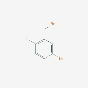 molecular formula C7H5Br2I B1337891 4-Bromo-2-(bromomethyl)-1-iodobenzene CAS No. 495414-06-7