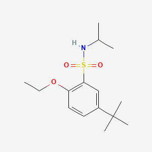 molecular formula C15H25NO3S B13378912 5-tert-butyl-2-ethoxy-N-isopropylbenzenesulfonamide 