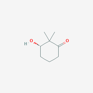molecular formula C8H14O2 B1337895 (S)-(+)-3-羟基-2,2-二甲基环己酮 CAS No. 87655-21-8