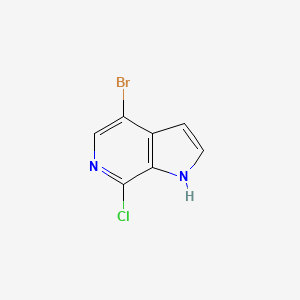 molecular formula C7H4BrClN2 B1337903 4-溴-7-氯-1H-吡咯并[2,3-c]吡啶 CAS No. 425380-38-7