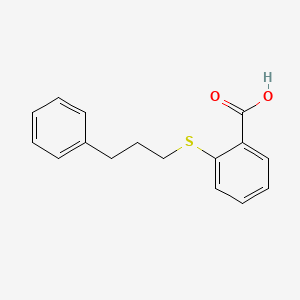 molecular formula C16H16O2S B1337906 2-[(3-Phenylpropyl)thio]benzoic acid CAS No. 366801-27-6