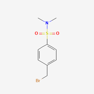 molecular formula C9H12BrNO2S B1337917 4-(Bromomethyl)-N,N-dimethylbenzenesulfonamide CAS No. 3446-91-1